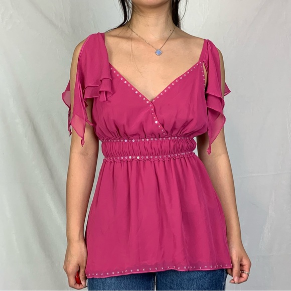 Bisou Bisou Tops - bisou bisou small fuschia pink cami size 4